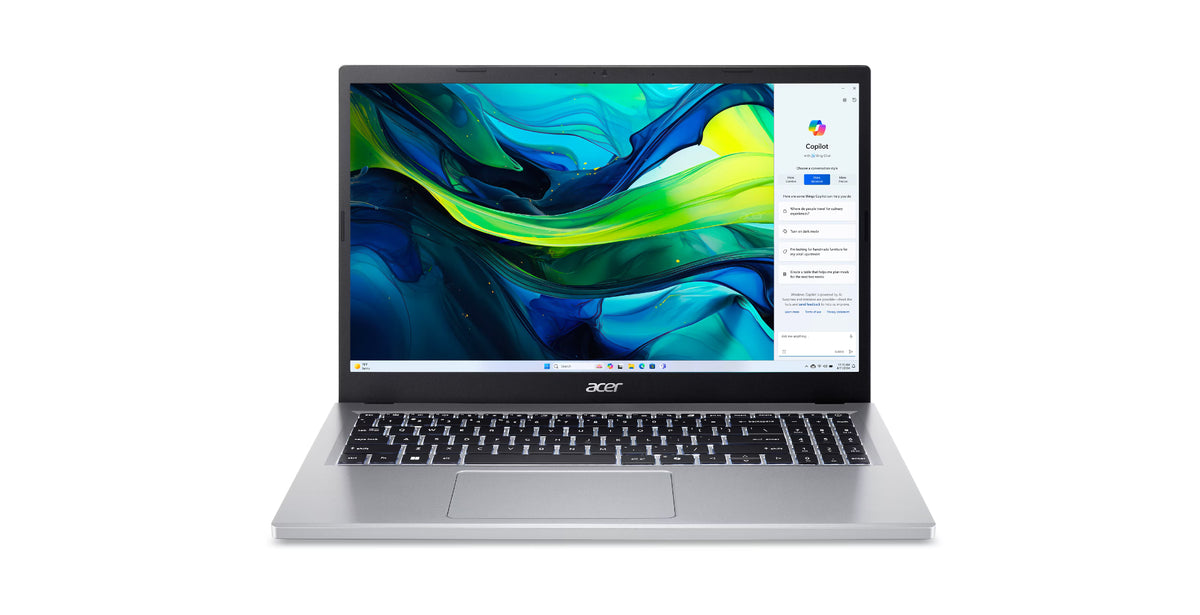 Acer AG15-32P-39R2 Core 3 N355 15.6" FHD IPS 8GB LPDDR5 SSD (128+128) BT Win11 Silver (REPACK) 2Y