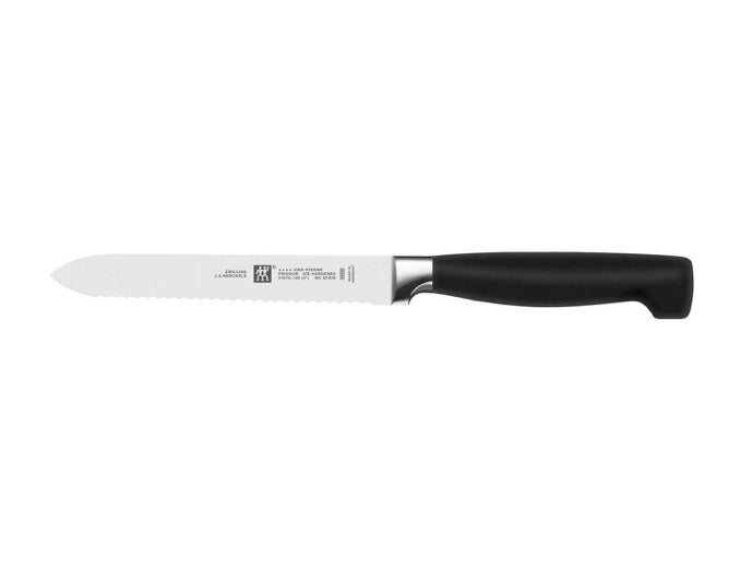 Σετ μαχαιριών κουζίνας και μπλοκ ZWILLING FOUR STAR 35148-507-0, 7 τεμαχίων, γκρι