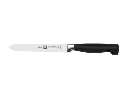 Σετ μαχαιριών κουζίνας και μπλοκ ZWILLING FOUR STAR 35148-507-0, 7 τεμαχίων, γκρι