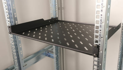 Equip 19" Fachboden fest für Serverschränke  60cm 1U schwarz