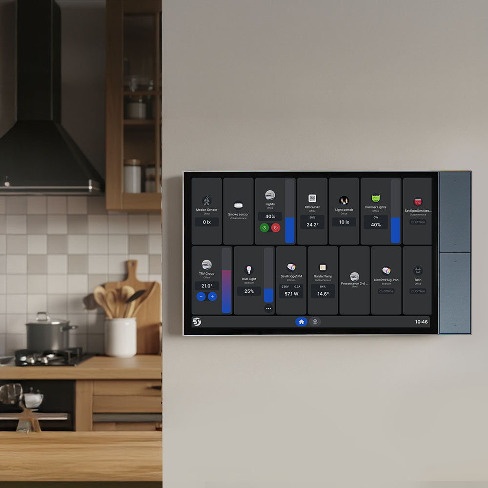 Shelly Wall Display XL Control Panel, Grey