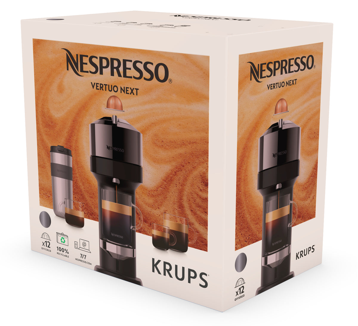 Krups Nespresso Vertuo Next Deluxe XN910C (black/chrome)