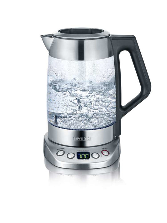 Severin Kettle 1,7l glass silver WK 3479 (WK 3479)