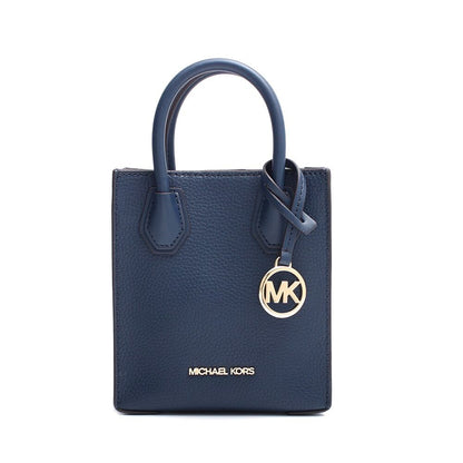 Michael Kors Women's Bag 35S1GM9T0LNAV, Blue Mercer Fur, Dimensions 15x17x6 cm