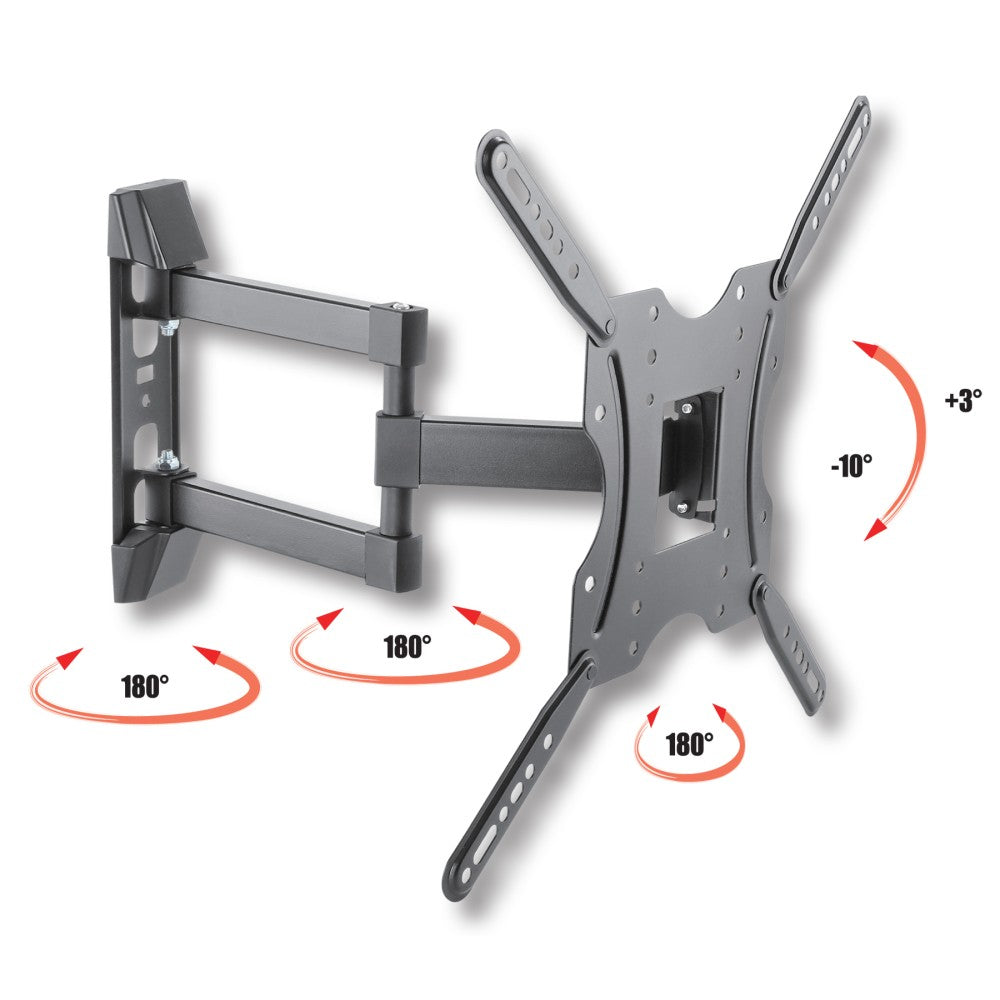 Techly Slim Wall Mount for 1 Display 32–55"