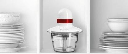 Bosch MMRP1000 electric food chopper 0.8 L 400 W Red, Transparent, White