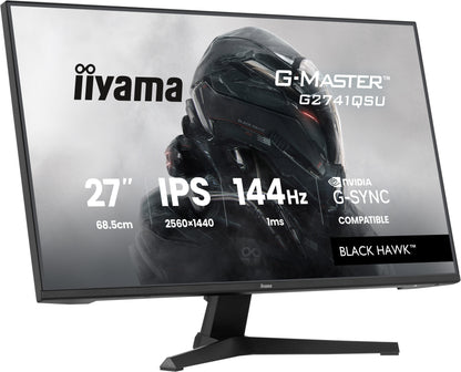 IIYAMA 68.6εκ (27") G2741QSU-B1 16:9 HDMI+DP+2xUSB IPS