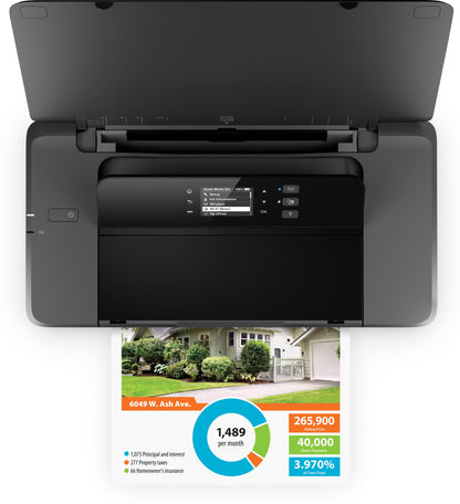 HP Officejet 200 Mobile Printer, Print, Front-facing USB printing