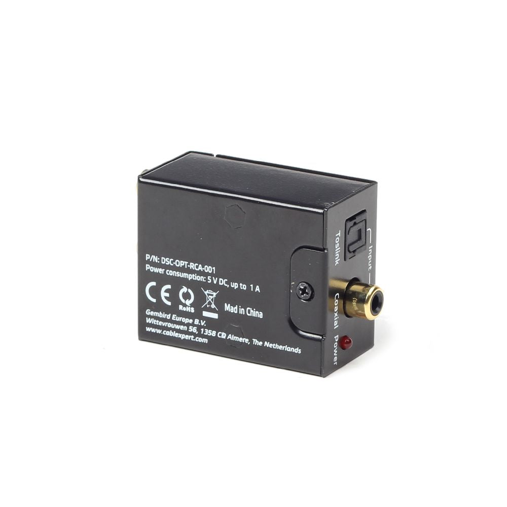Gembird DSC-OPT-RCA-001 Audio Converter Black