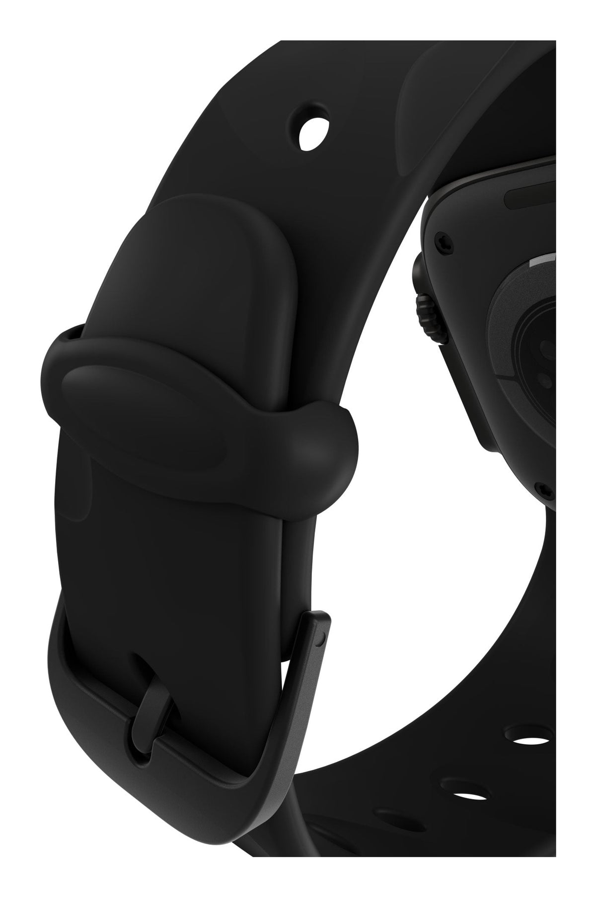 Decoded Silicone Ares Splice Strap for Apple Watch 40/42mm in Black