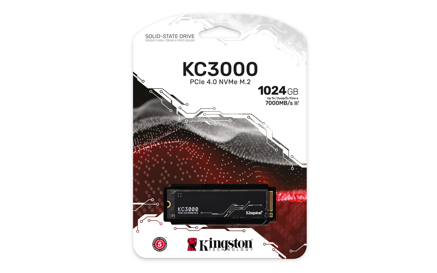 KC3000 1024 GB (schwarz, PCIe 4.0 x4, NVMe, M.2 2280)