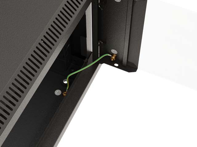 Lanberg WF03-5312-10B rack cabinet 12U Wall mounted rack Black