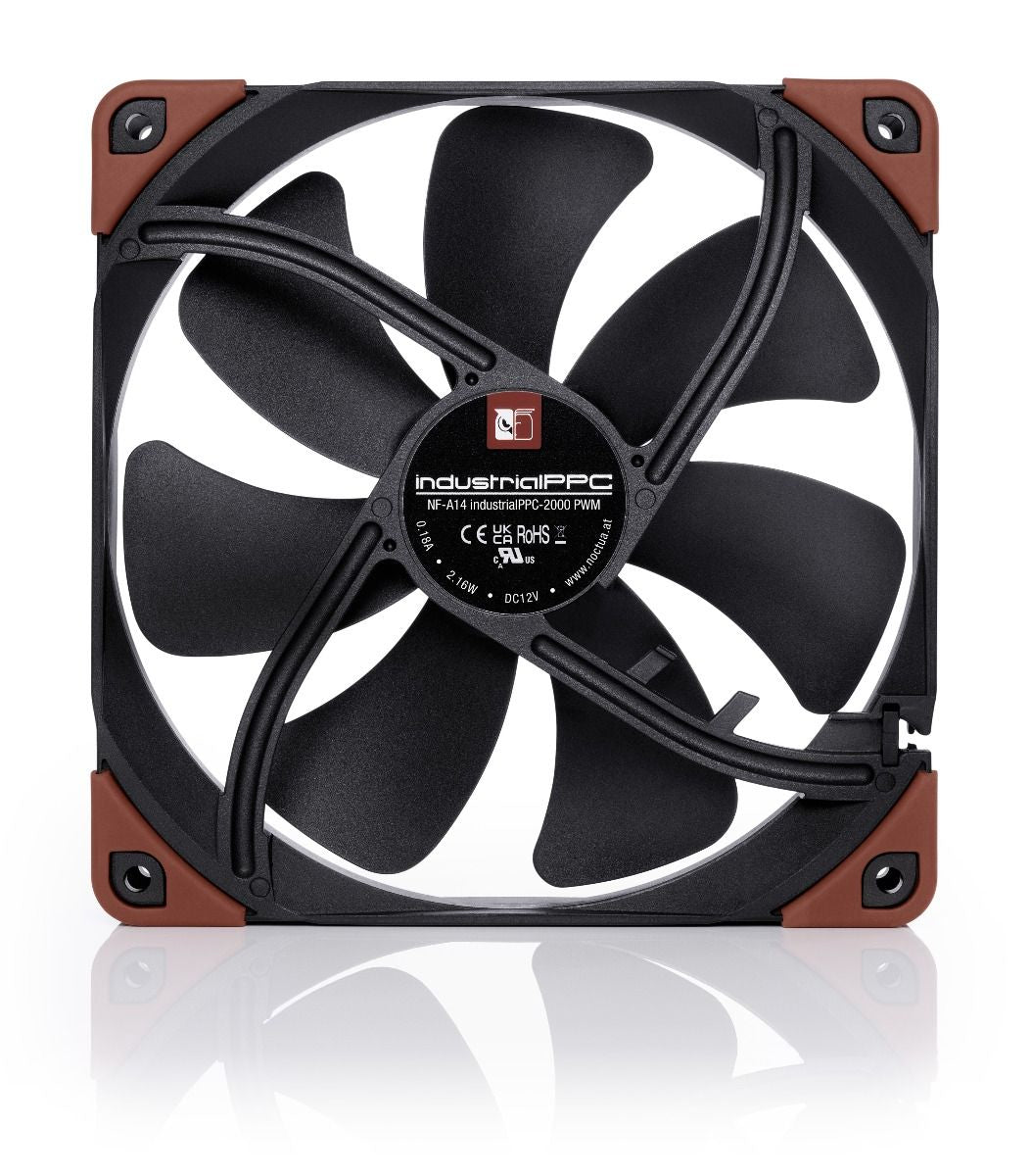 Noctua NF-A14 Industrial PPC-2000 PWM (Μαύρο, PWM, 140 mm)
