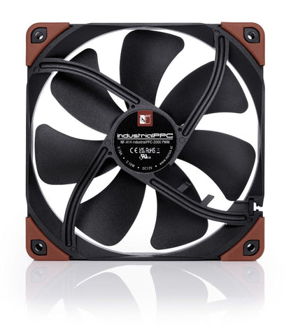 Noctua NF-A14 Industrial PPC-2000 PWM (Μαύρο, PWM, 140 mm)