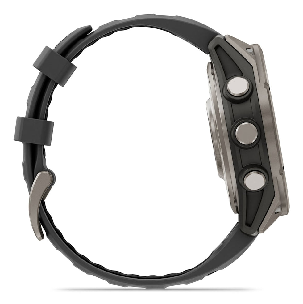 Garmin fenix 8 Pro, 1.4" (3.56 cm) AMOLED Display, 47 mm Case, 454 x 454 Pixels, Touchscreen, Graphite and Titanium, Wi-Fi, GPS Satellite Navigation