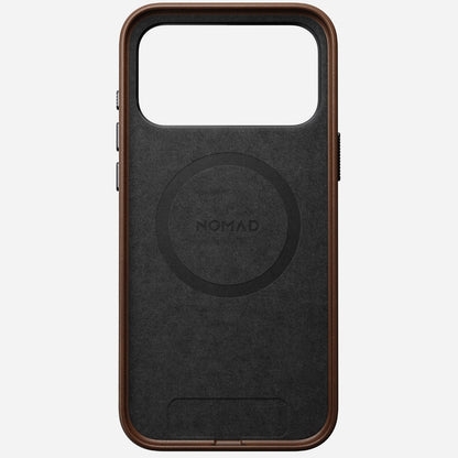 Nomad Traditional Leather Case for iPhone 17 Pro Max in Brown