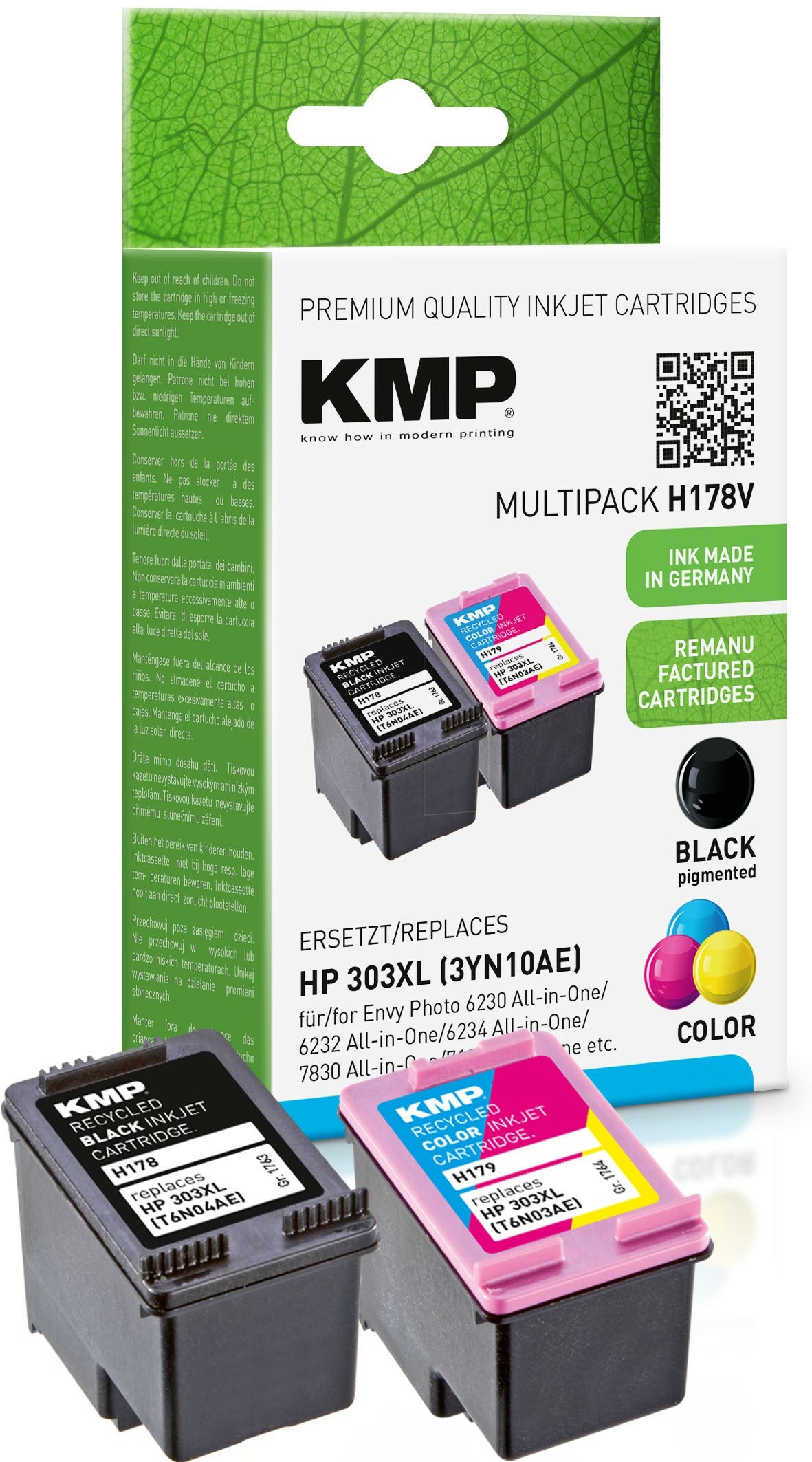 KMP H178V Promo Pack BK/Color comp. with HP 3YN10AE