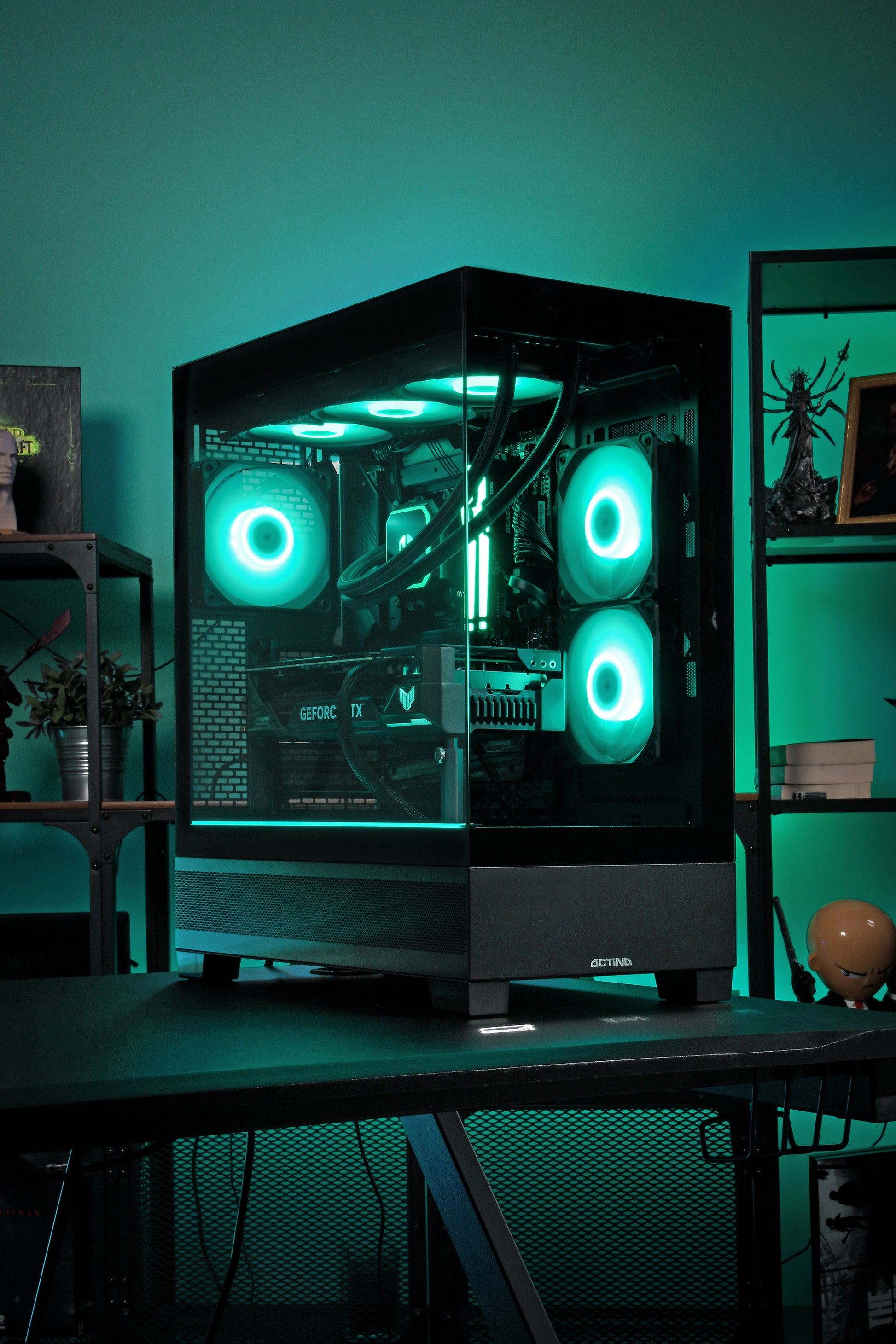 Actina 5901443416364 PC AMD Ryzen™ 7 9800X3D 32 GB DDR5-SDRAM 1 TB SSD NVIDIA GeForce RTX 5070 Midi Tower Black