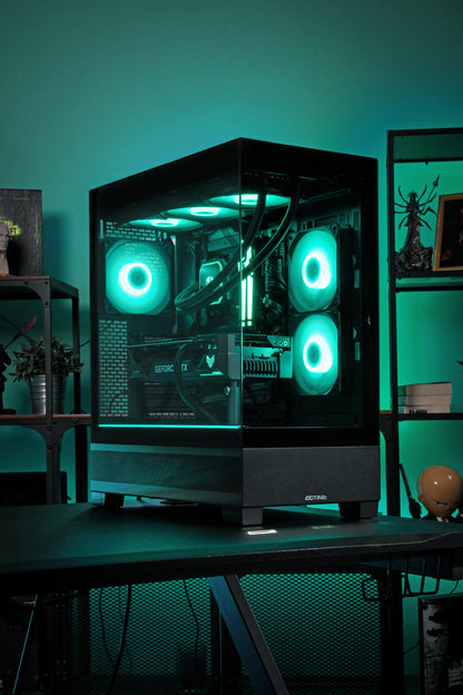 Actina 5901443416364 PC AMD Ryzen™ 7 9800X3D 32 GB DDR5-SDRAM 1 TB SSD NVIDIA GeForce RTX 5070 Midi Tower Black