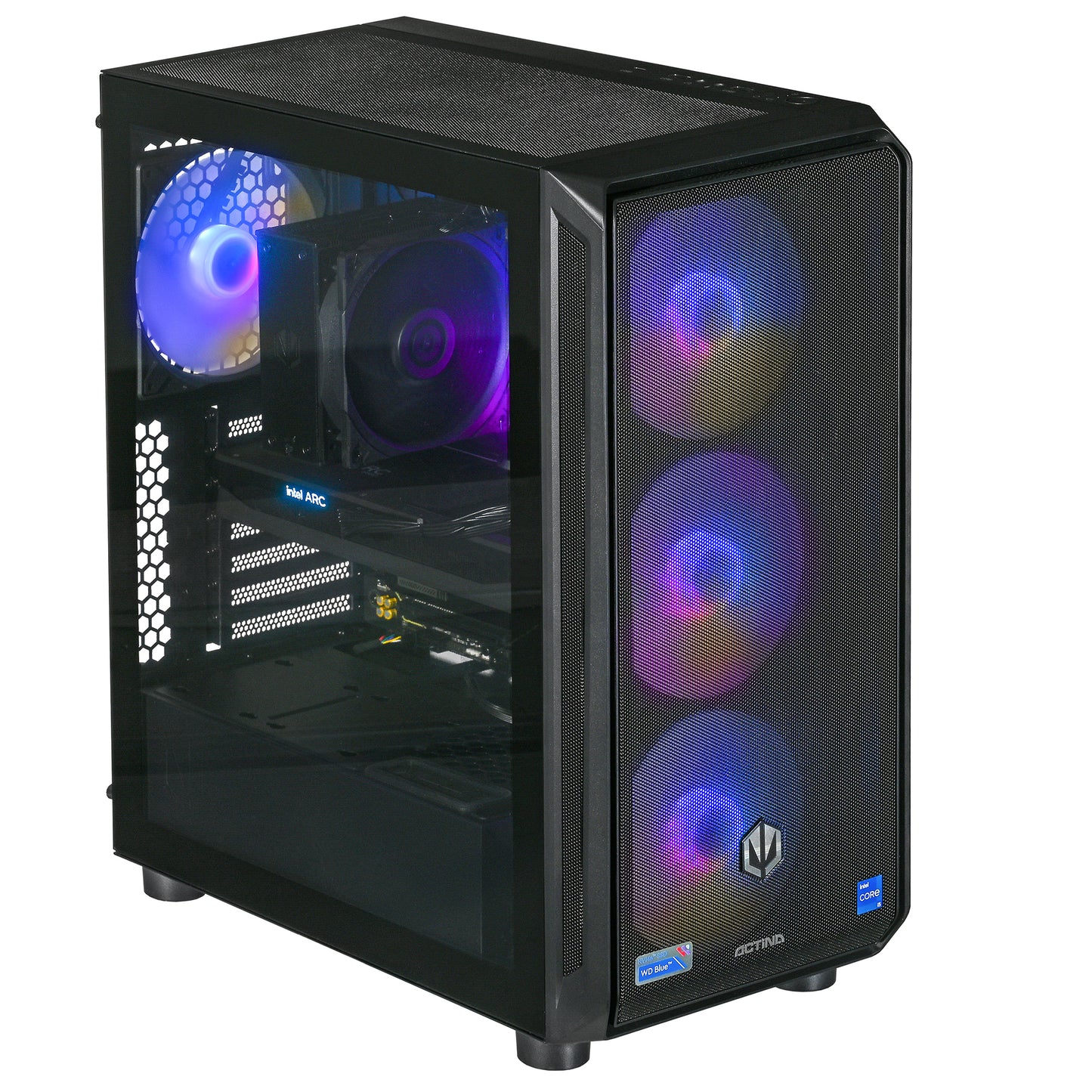 Actina 5901443410270 PC AMD Ryzen™ 5 7500F 32 GB DDR5-SDRAM 1 TB SSD Intel Arc B580 Midi Tower Black