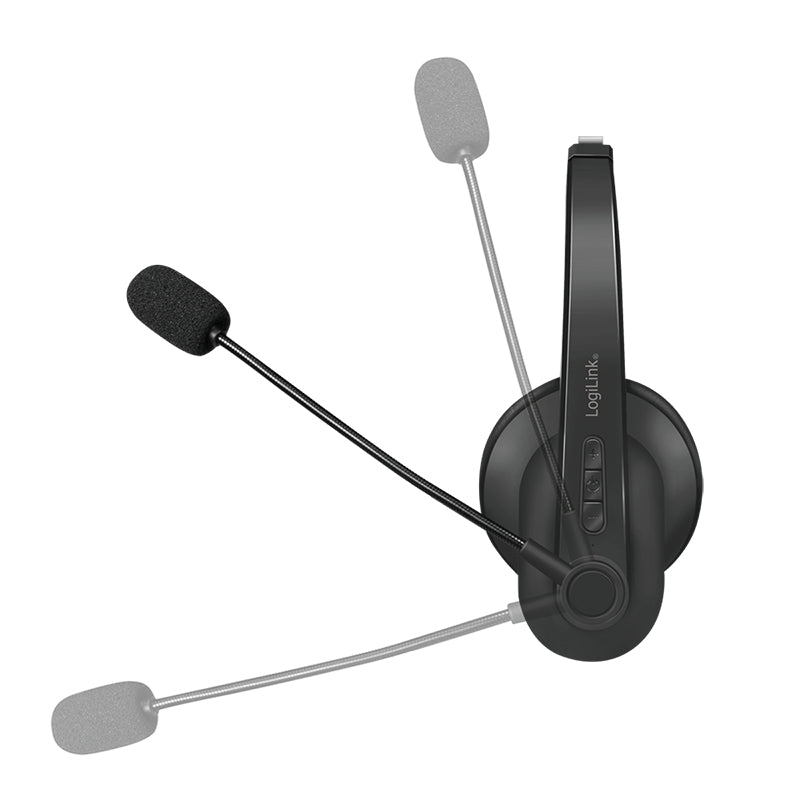 Logilink Bluetooth Headset Mono m.headband & charging stand