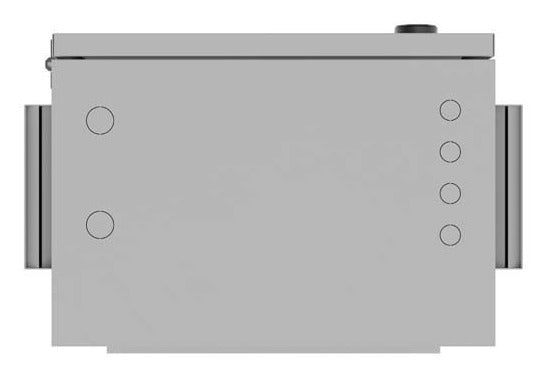 Lanberg WAH1-3240-00S 10" Wall-Mounted Hermetic Rack Cabinet IP55 for Wall/Pole Mounting 320x220x400 Grey (Assembled)