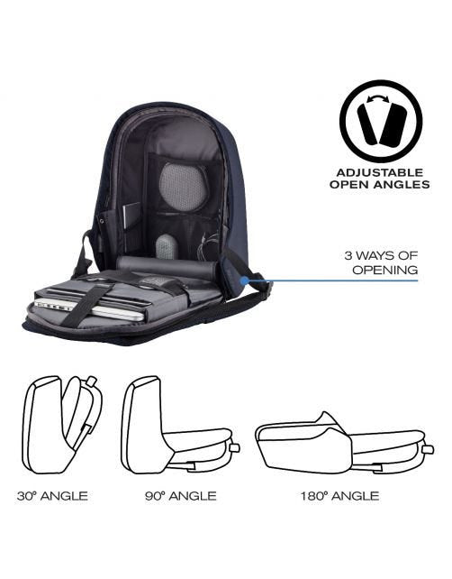 XD DESIGN ANTI-THEFT BACKPACK BOBBY HERO XL NAVY P/N: P705.715