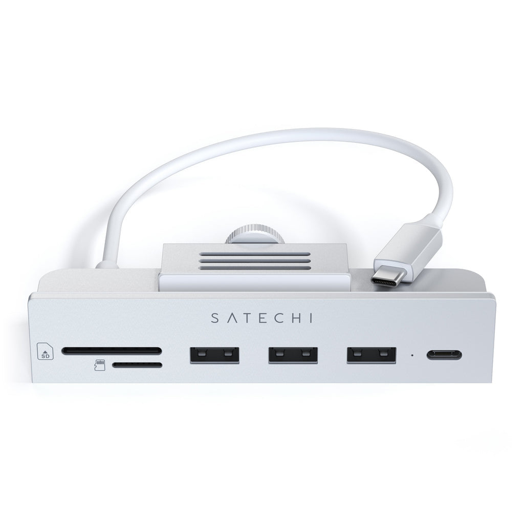 Satechi USB-C Clamp Hub for 24" iMac — Silver
