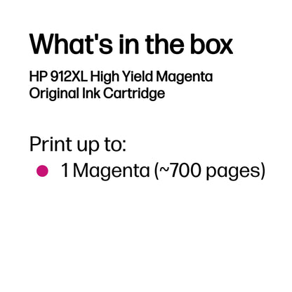 HP 912XL    Magenta             Tintenpatrone 10,4ml