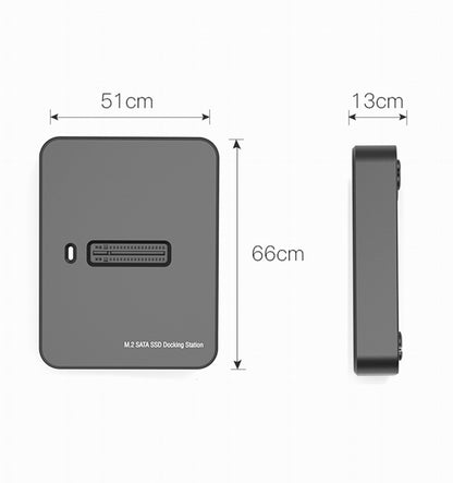 gembird Desktop-USB-Typ-C-M.2-SATA- Dockingstation, schw.