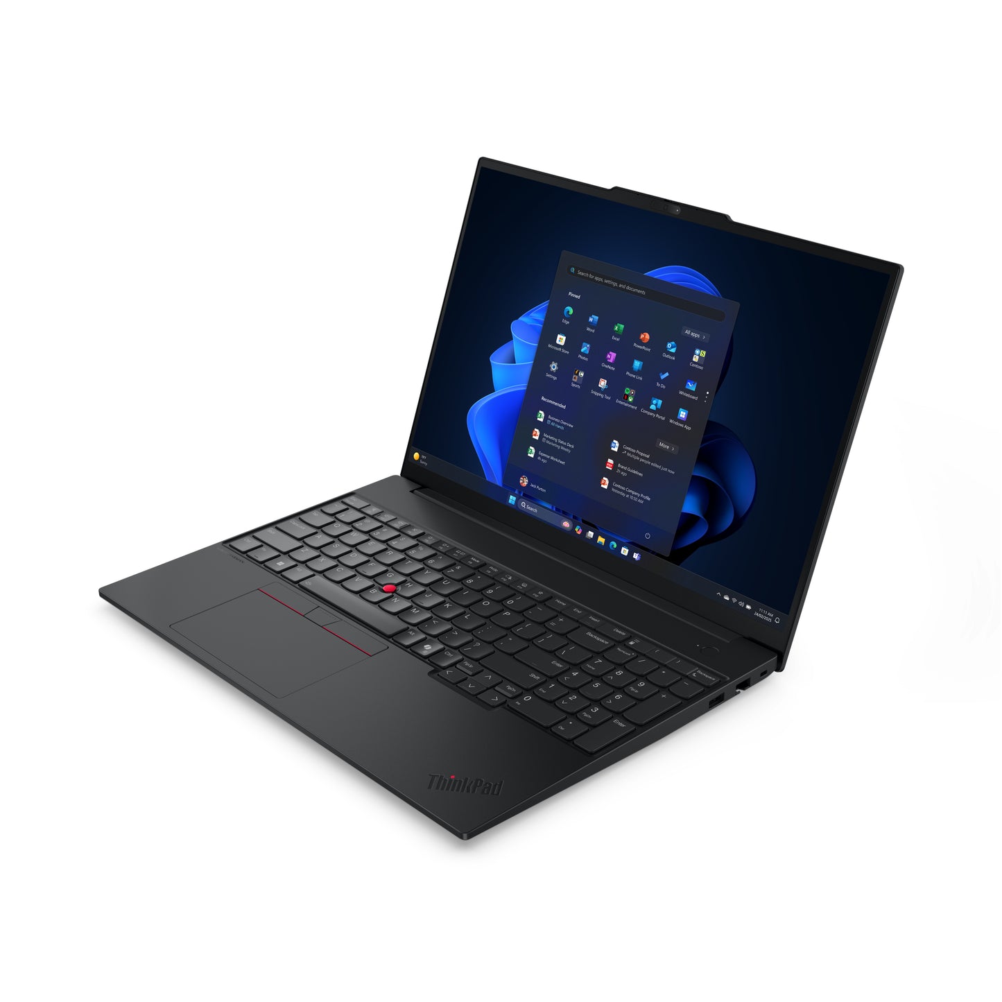 Lenovo ThinkPad E16 Gen 3 (Intel) Copilot+ PC — Intel Core Ultra 7, 16" WUXGA, 16 GB LPDDR5x, 512 GB SSD, Wi‑Fi 6E, Windows 11 Pro — Black