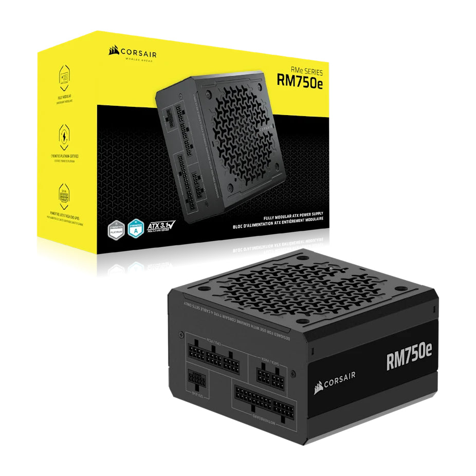 Corsair RMe Series RM750e Power Supply Unit 750W 24-pin ATX Black