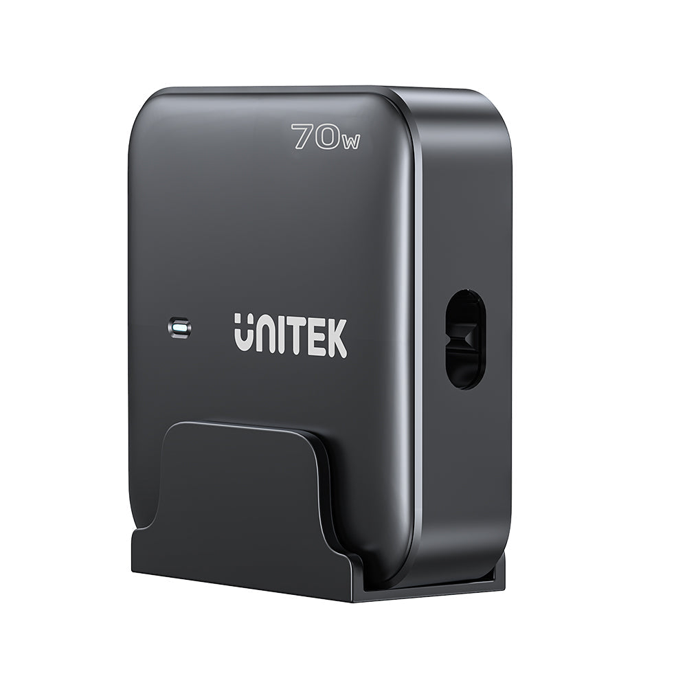 GaN network charger - Unitek P1228ABK01-EU | 70W 2x USB-C 2x USB-A