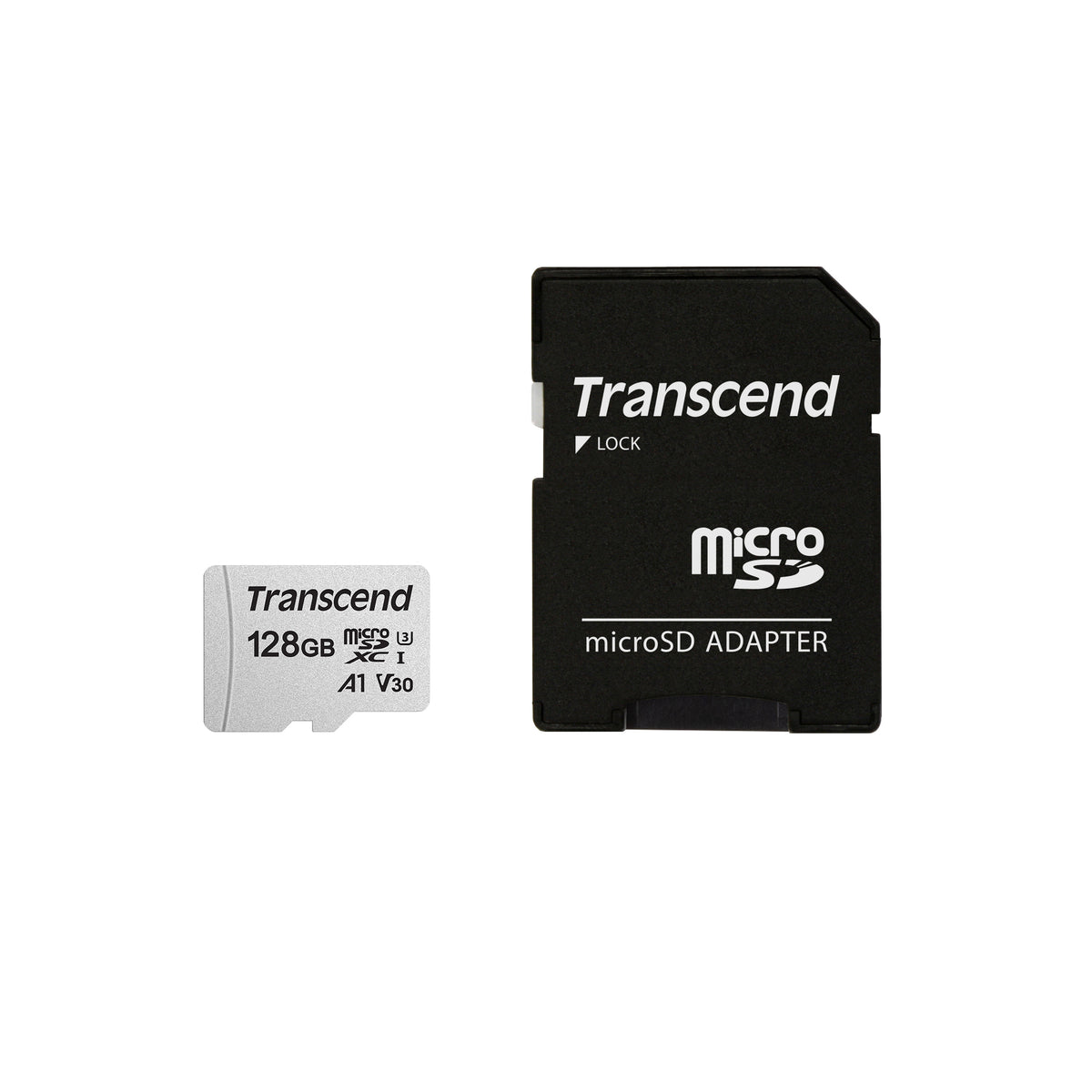 Transcend microSD Card 128GB SDXC USD300S-A with Adapter