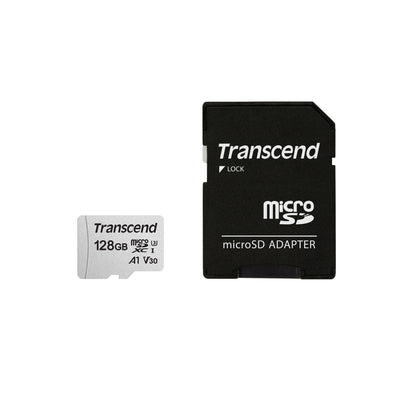 Transcend microSD Card 128GB SDXC USD300S-A with Adapter