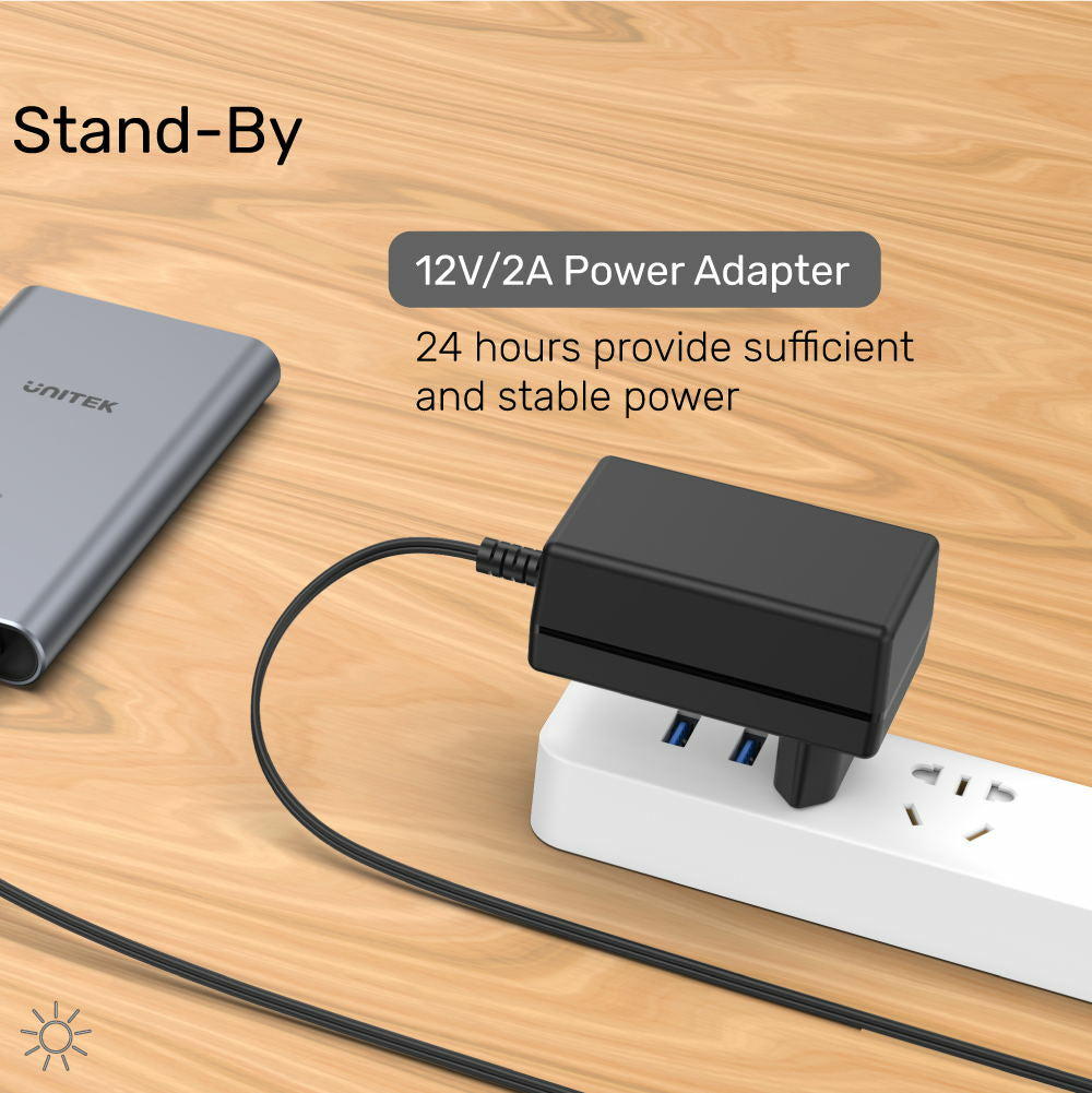 UNITEK S1206A SolidForce USB-C to PCIe/NVMe M.2 SSD 10Gbps Dual Bay Enclosure with Offline Clone