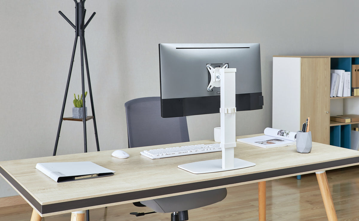 Gembird MS-D1ST-02 Height adjustable full-motion monitor desk stand, 17"-32", black