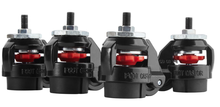 OPLITE Lockable Swivel Casters for R8 Cockpit — Black (Retail)