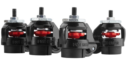 OPLITE Lockable Swivel Casters for R8 Cockpit — Black (Retail)