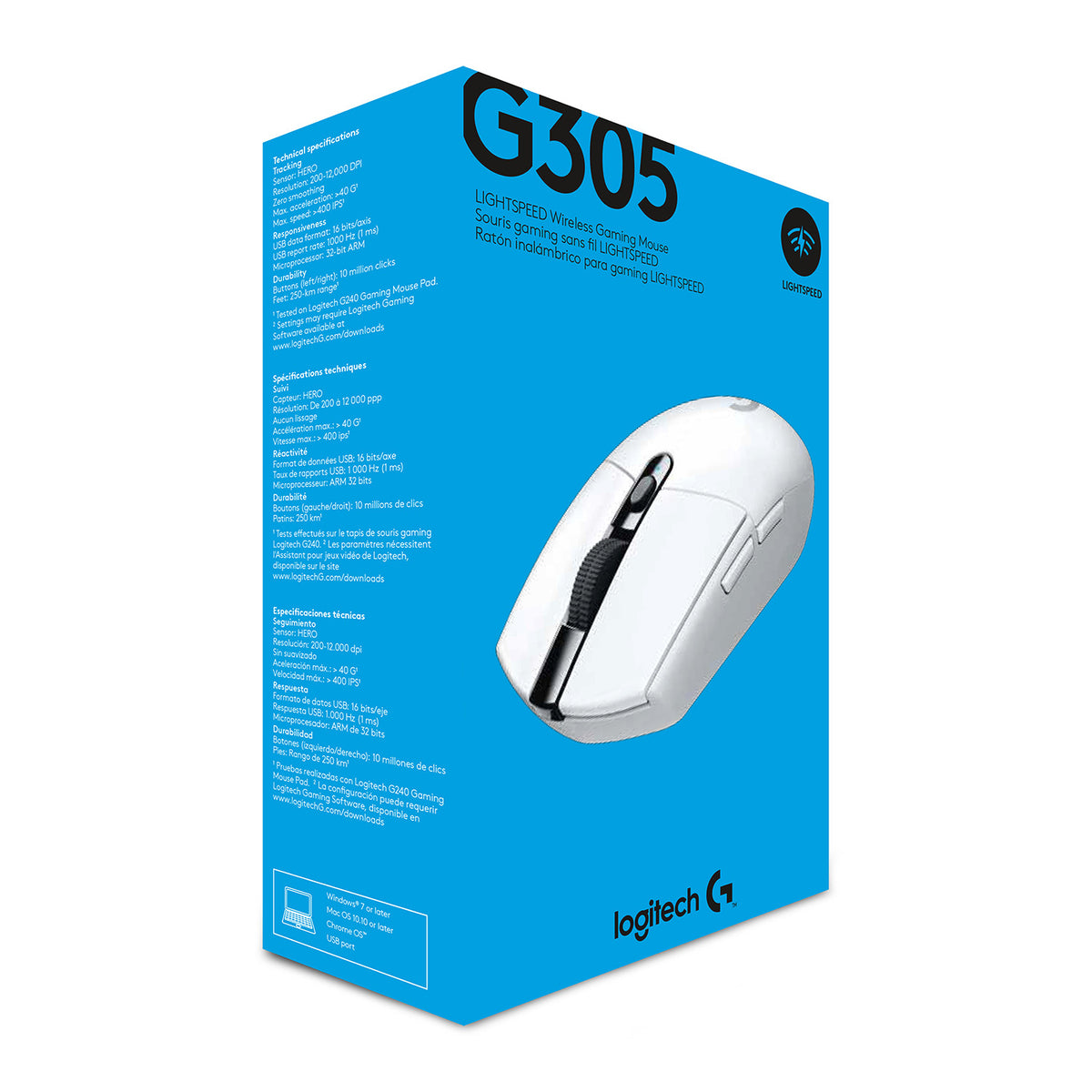 Logitech G305 Ταχύτητα φωτός λευκό