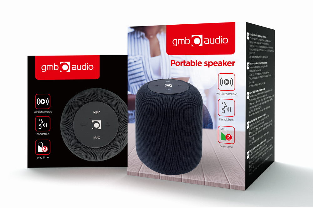 Gembird SPK-BT-15-BK portable speaker Mono portable speaker Black 5 W