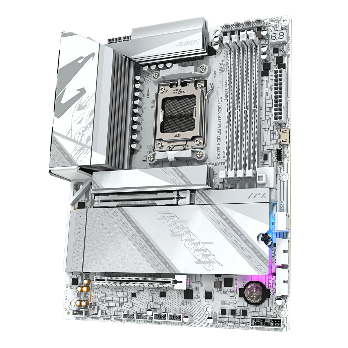 GigaByte X870 AORUS ELITE X3D ICE (silber/weiß)