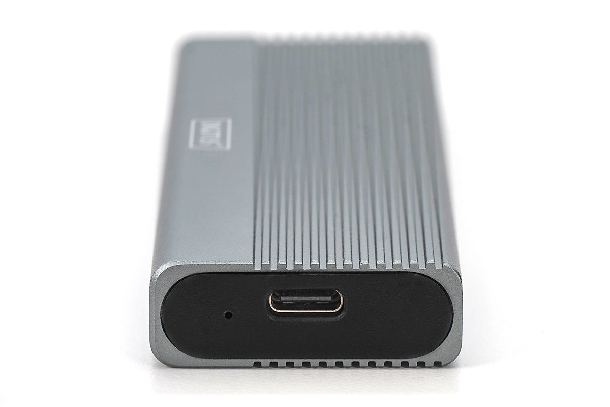 DIGITUS Gehäuse USB 3.1 Gen2 SSD M2 NVMe + SATAIII Alu