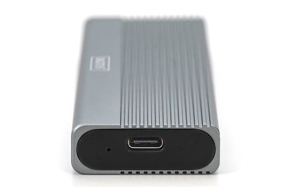 DIGITUS Gehäuse USB 3.1 Gen2 SSD M2 NVMe + SATAIII Alu
