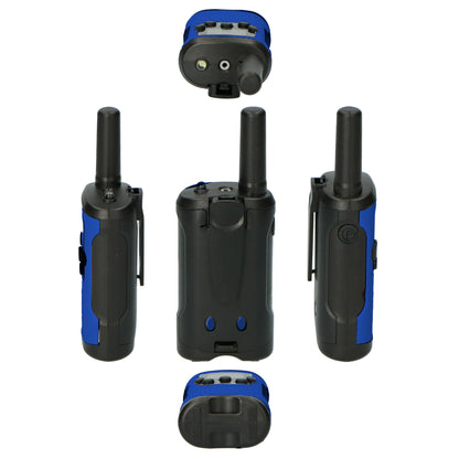 Alecto Walkie Talkie Set of 2, range 7 km, blue/black
