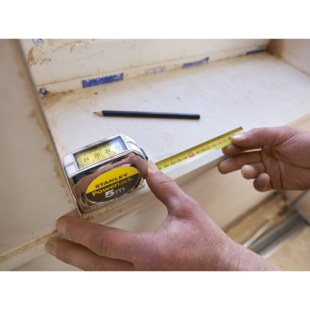 Stanley Powerlock Tape Measure, 5 m x 19 mm
