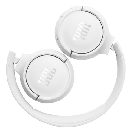 JBL Tune 520BT Wireless On-Ear Headphones with Mic — White