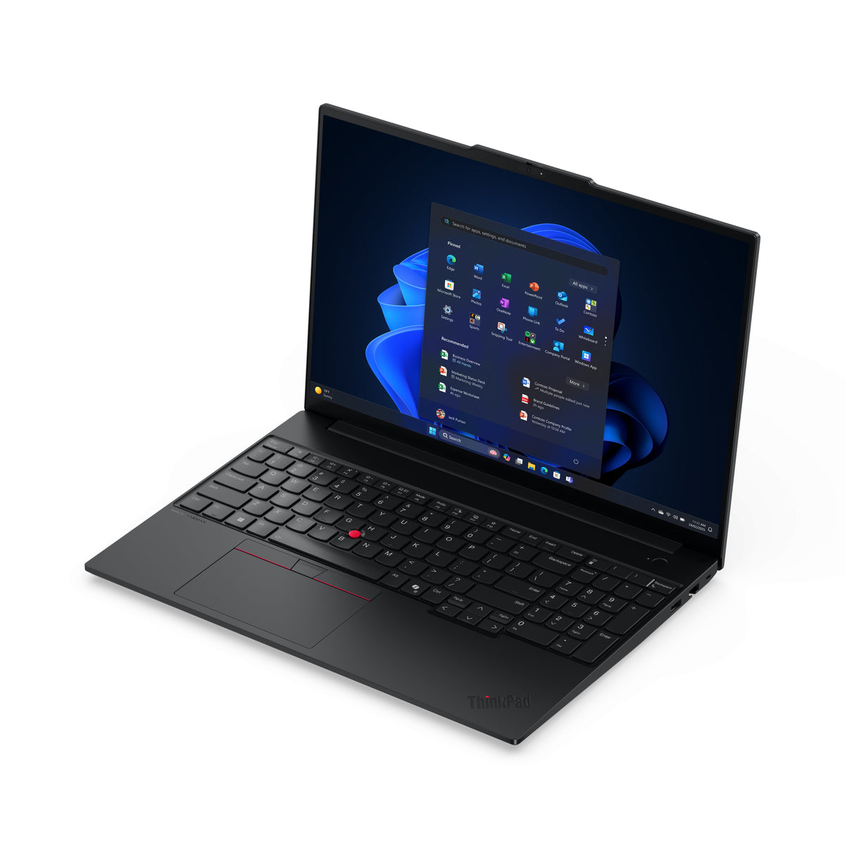 Lenovo ThinkPad E16 Gen 3 (Intel) Copilot+ PC — Intel Core Ultra 7, 16" WUXGA, 16 GB LPDDR5x, 512 GB SSD, Wi‑Fi 6E, Windows 11 Pro — Black