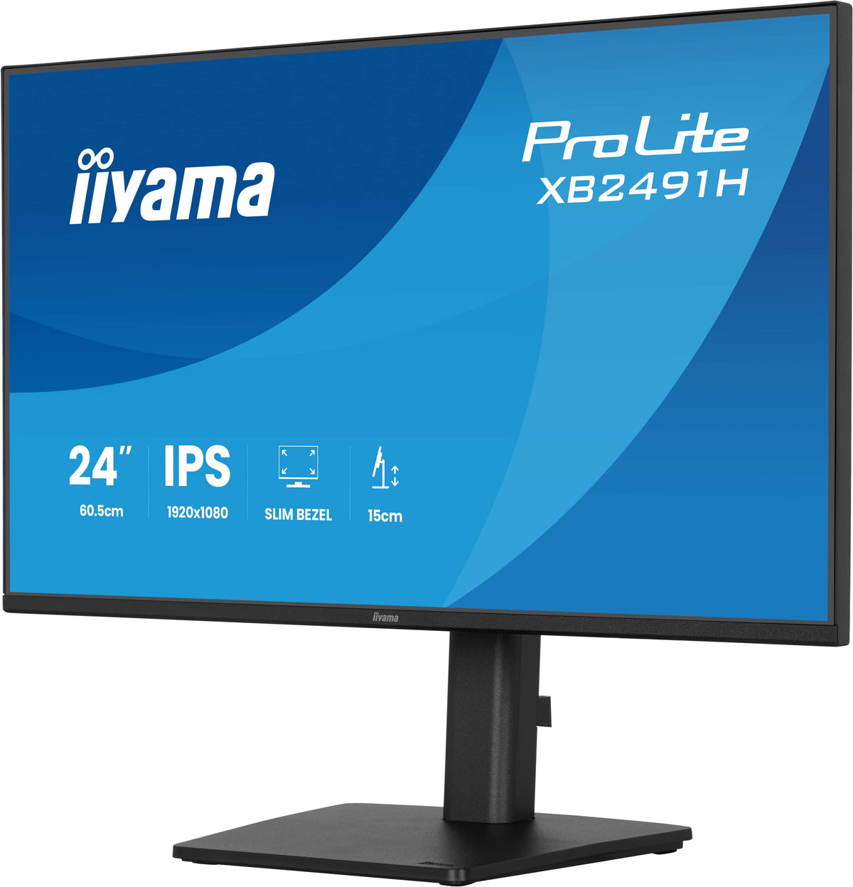 iiyama ProLite XB2491H-B1 computer monitor 60.5 cm (23.8") 1920 x 1080 pixels Full HD LCD Black