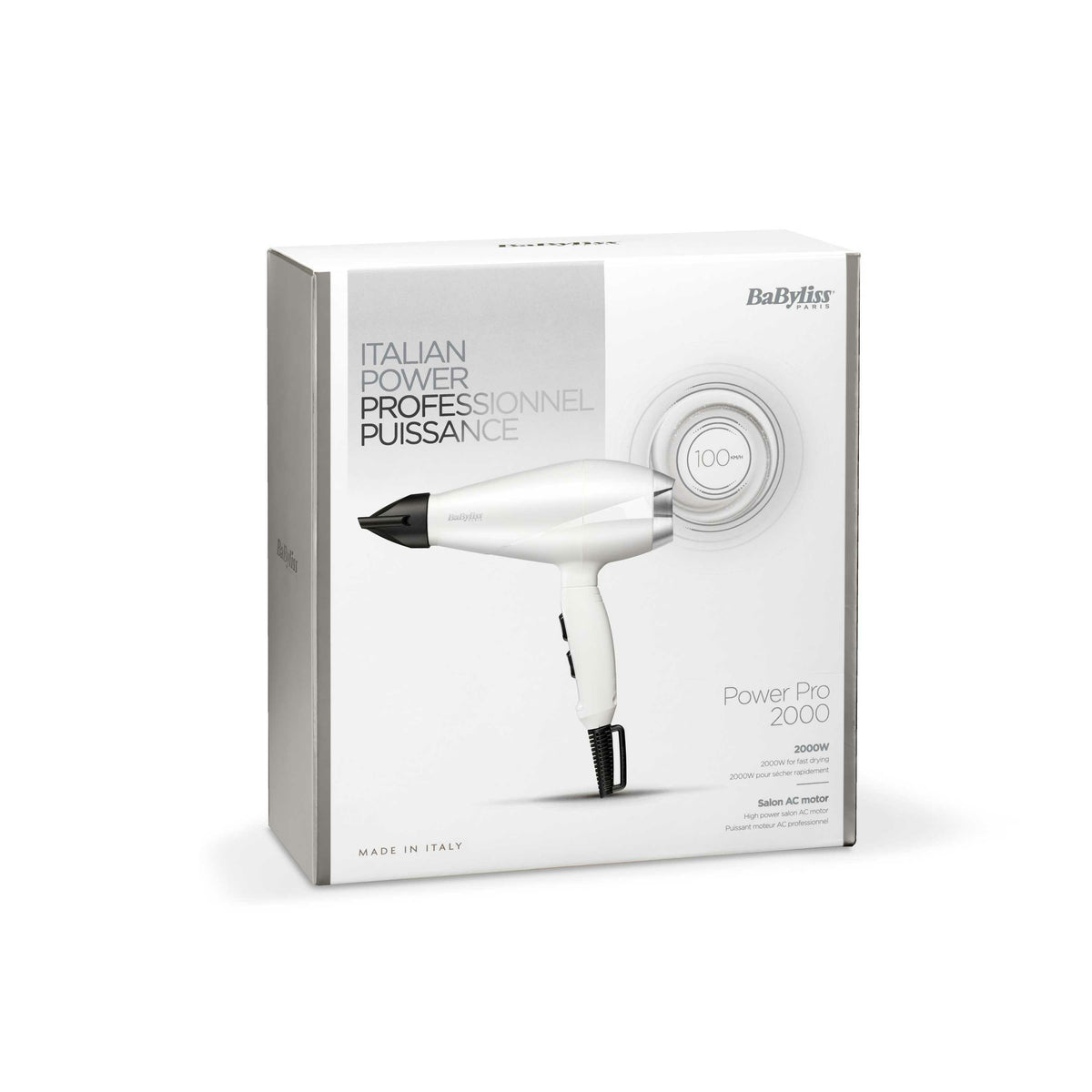 Πιστολάκι μαλλιών BaByliss 6704WE 2000 W σε μαύρο και λευκό χρώμα